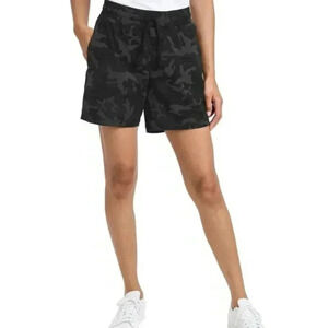 ❤ Tuff Athletics Women's Active Shorts Black Grey Camo Print Lightweight Fitness